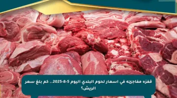 قفزة مفاجئة في أسعار لحوم البلدي اليوم 5-8-2025.. كم بلغ سعر الريش؟